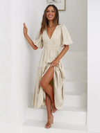 Avalon | Dress with Puff Sleeves