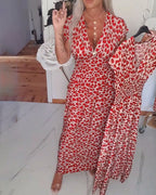 ELIZA™ | Leopard Midi Dress