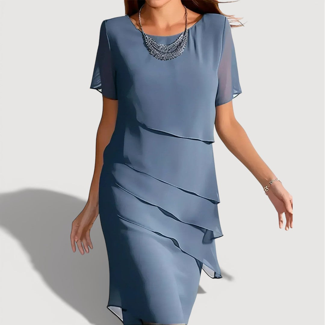 KENDRA | LAYERED MIDI DRESS
