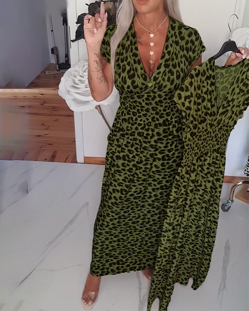 ELIZA™ | Leopard Midi Dress