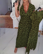 ELIZA™ | Leopard Midi Dress
