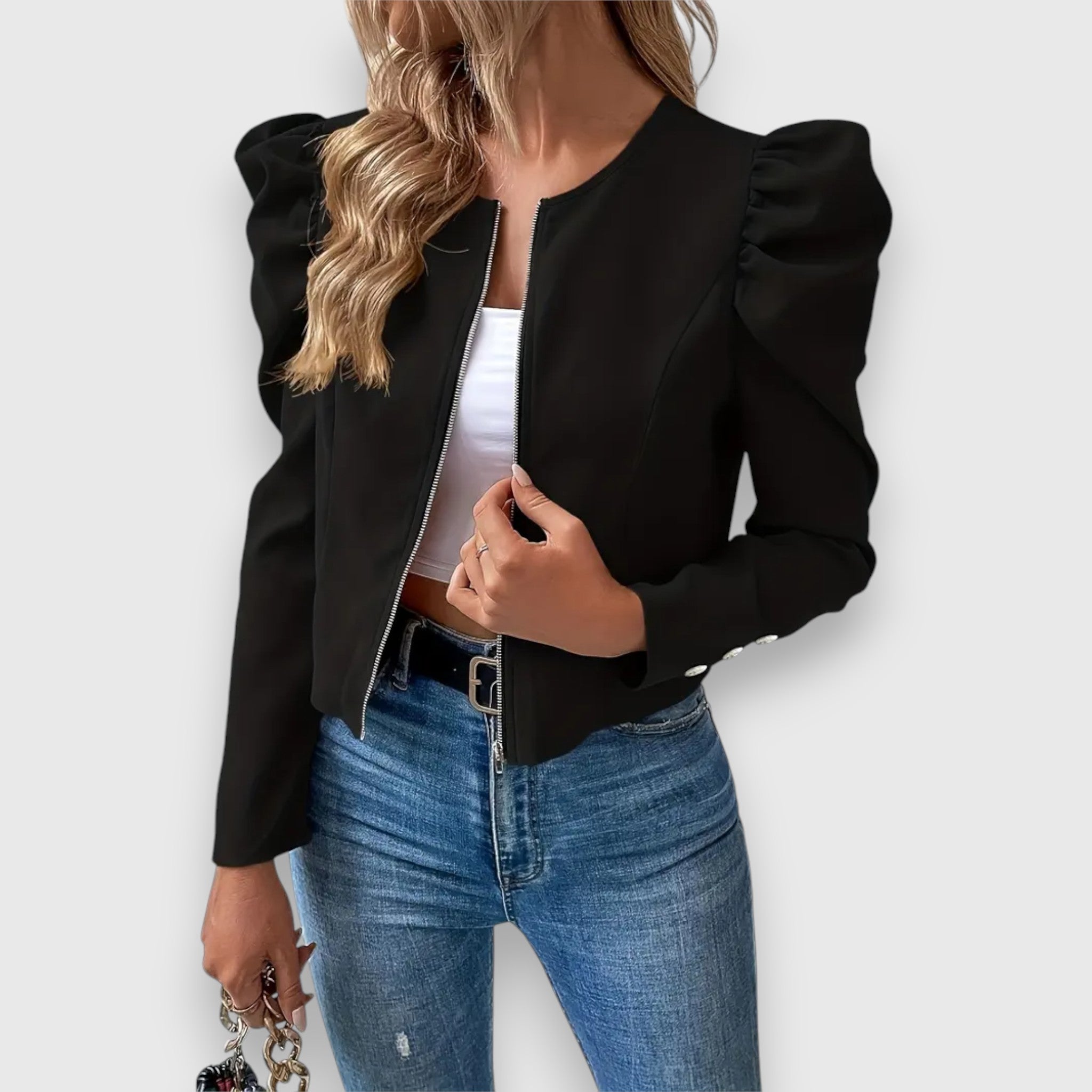 Léa – Women's puff-sleeved jacket