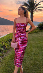 Jocelyn - Sizzling Sequins Midi Dress