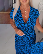 ELIZA™ | Leopard Midi Dress