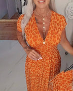 ELIZA™ | Leopard Midi Dress