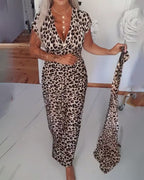 ELIZA™ | Leopard Midi Dress