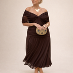 Florendra | Long Floral V Neck Dress