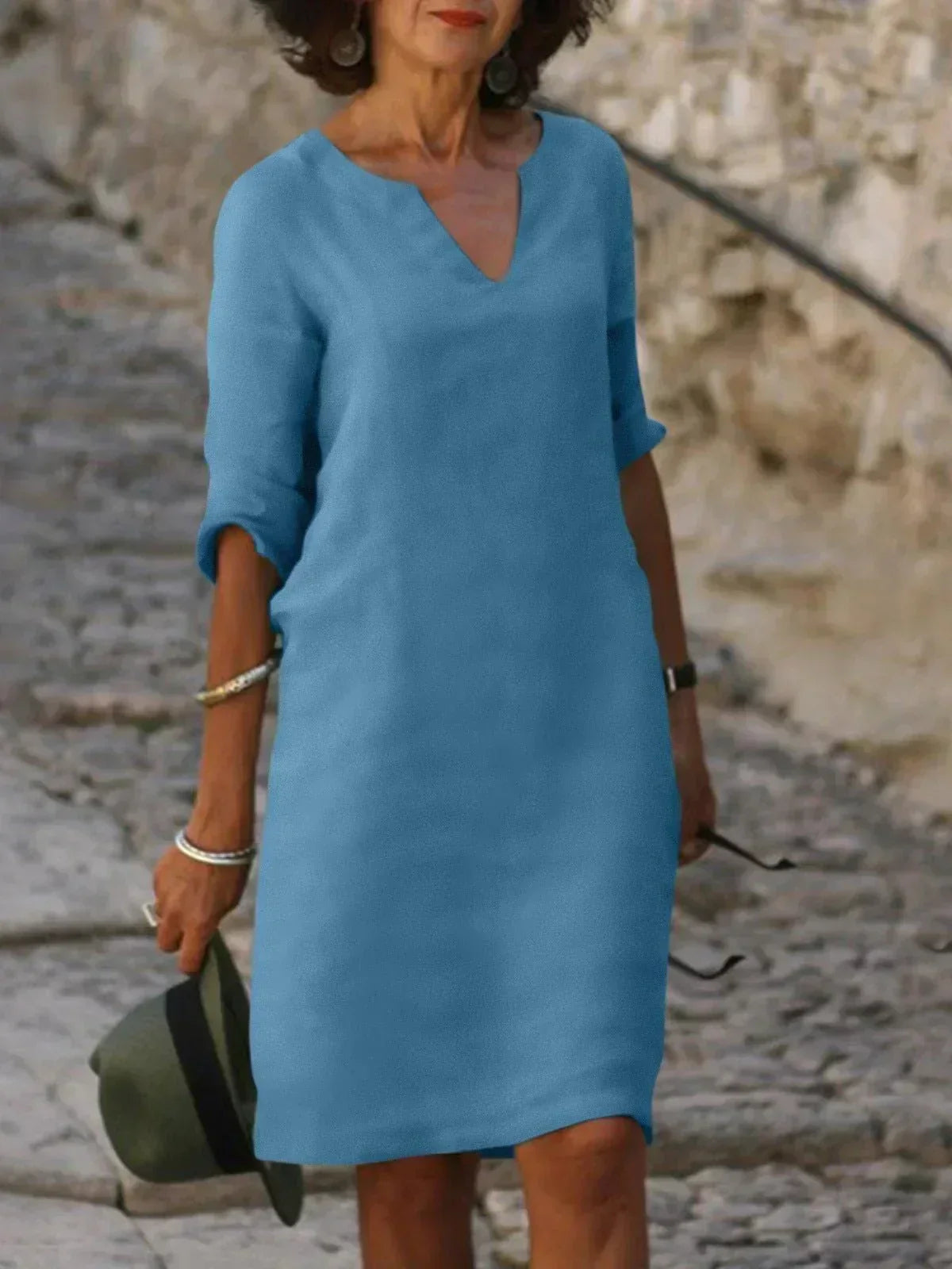 Elise | Elegant V-Neck Dress