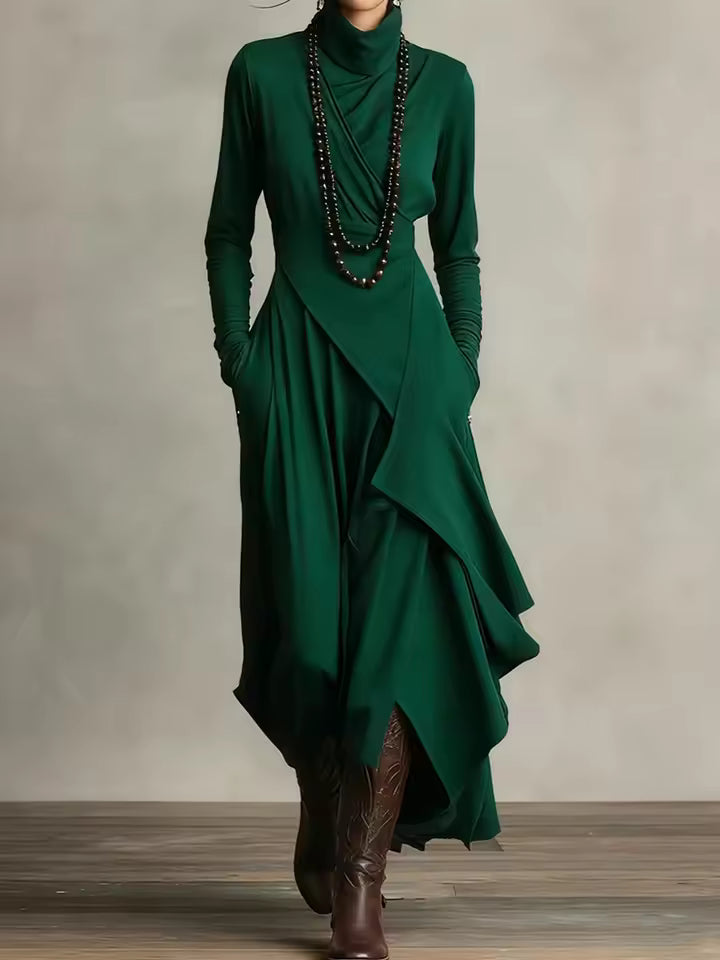 Natalie | Elegant Draped Dress
