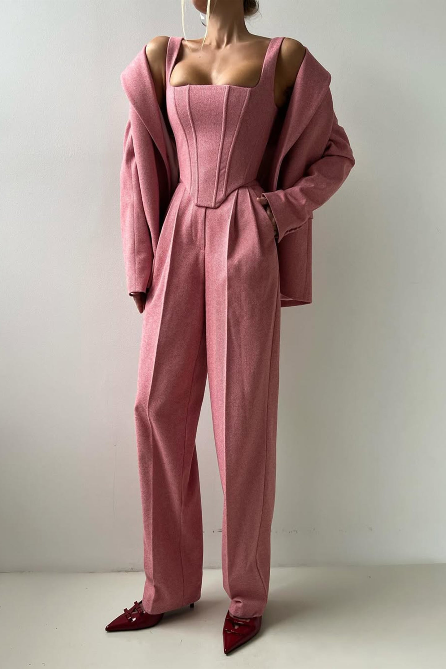 Dolce™ - Three-piece set with double-breasted blazer