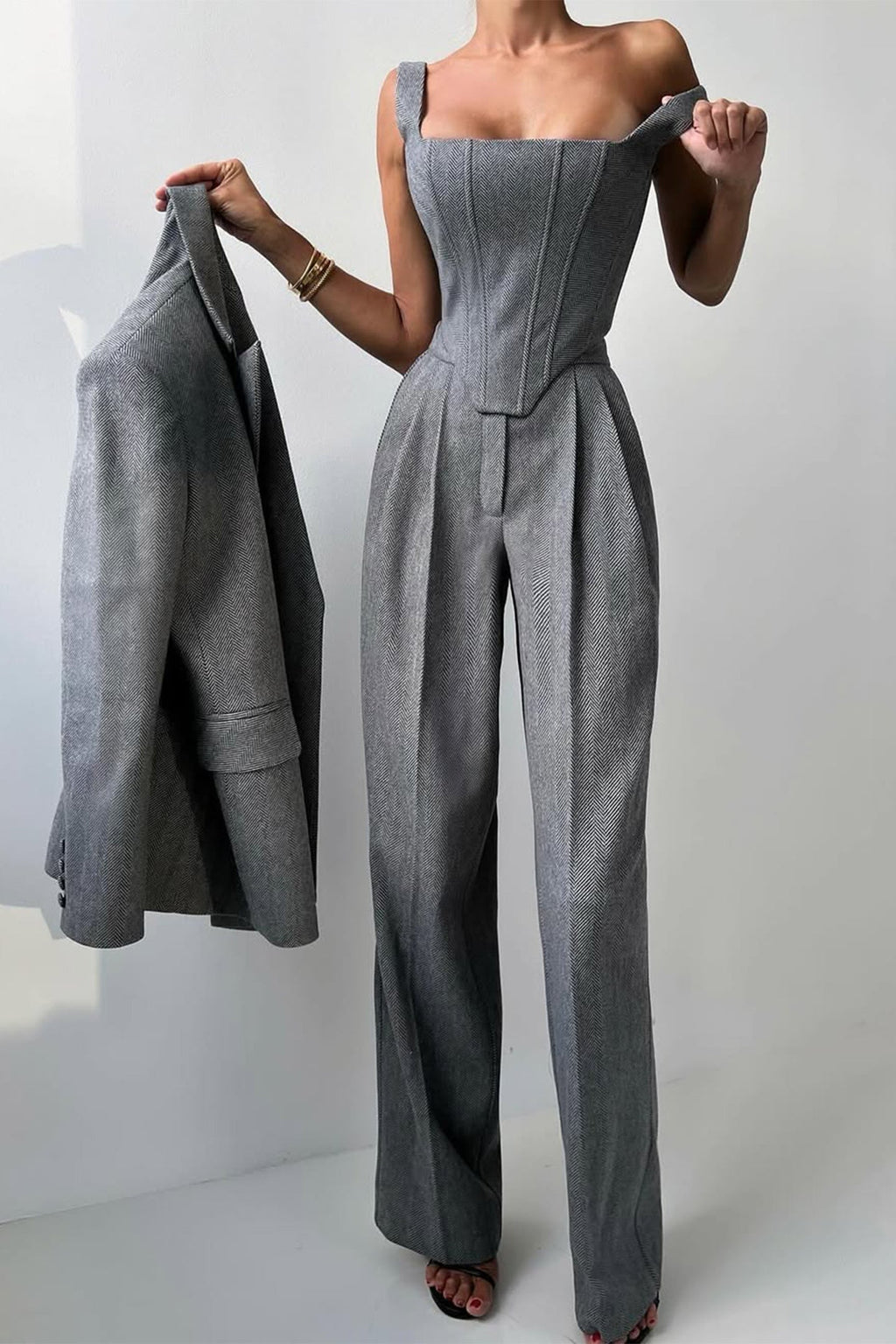 Dolce™ - Three-piece set with double-breasted blazer