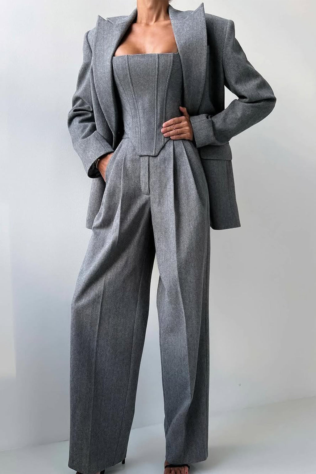 Dolce™ - Three-piece set with double-breasted blazer