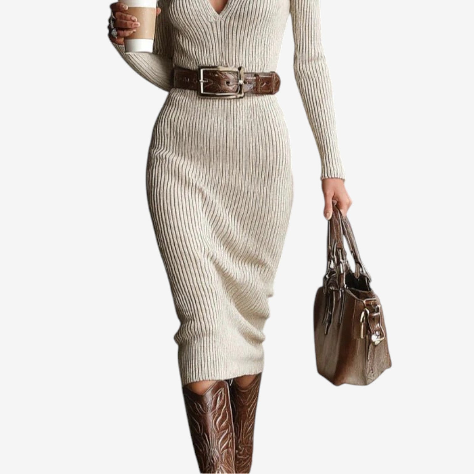 ELARA | Ribbed Dress