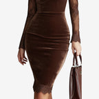 MADELYN | Velvet Midi Dress
