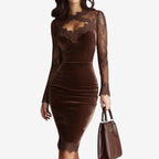 MADELYN | Velvet Midi Dress