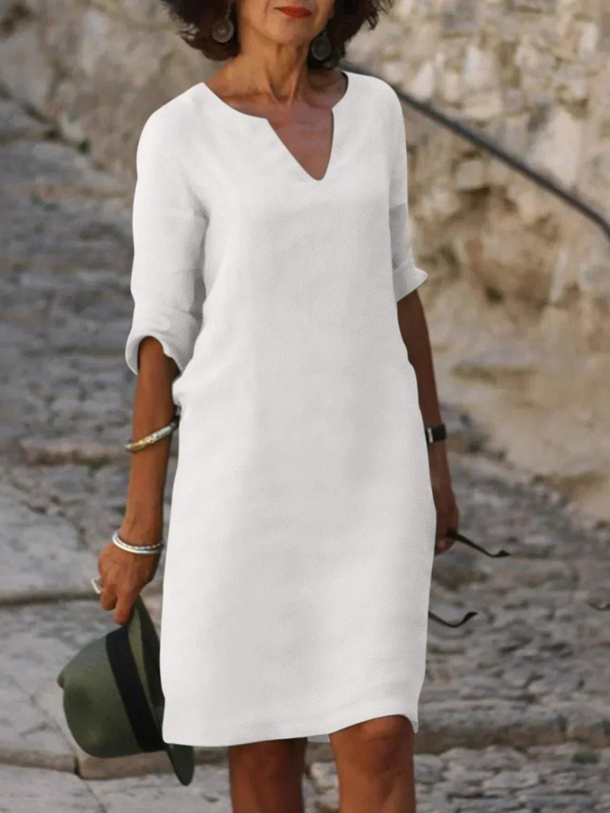 Elise | Elegant V-Neck Dress