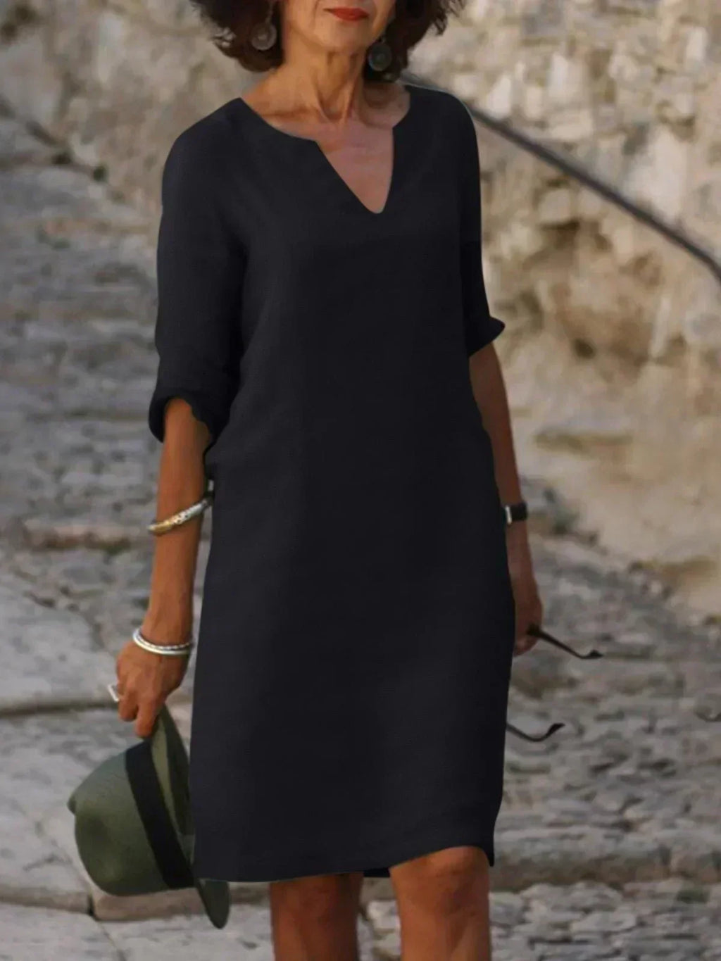 Elise | Elegant V-Neck Dress