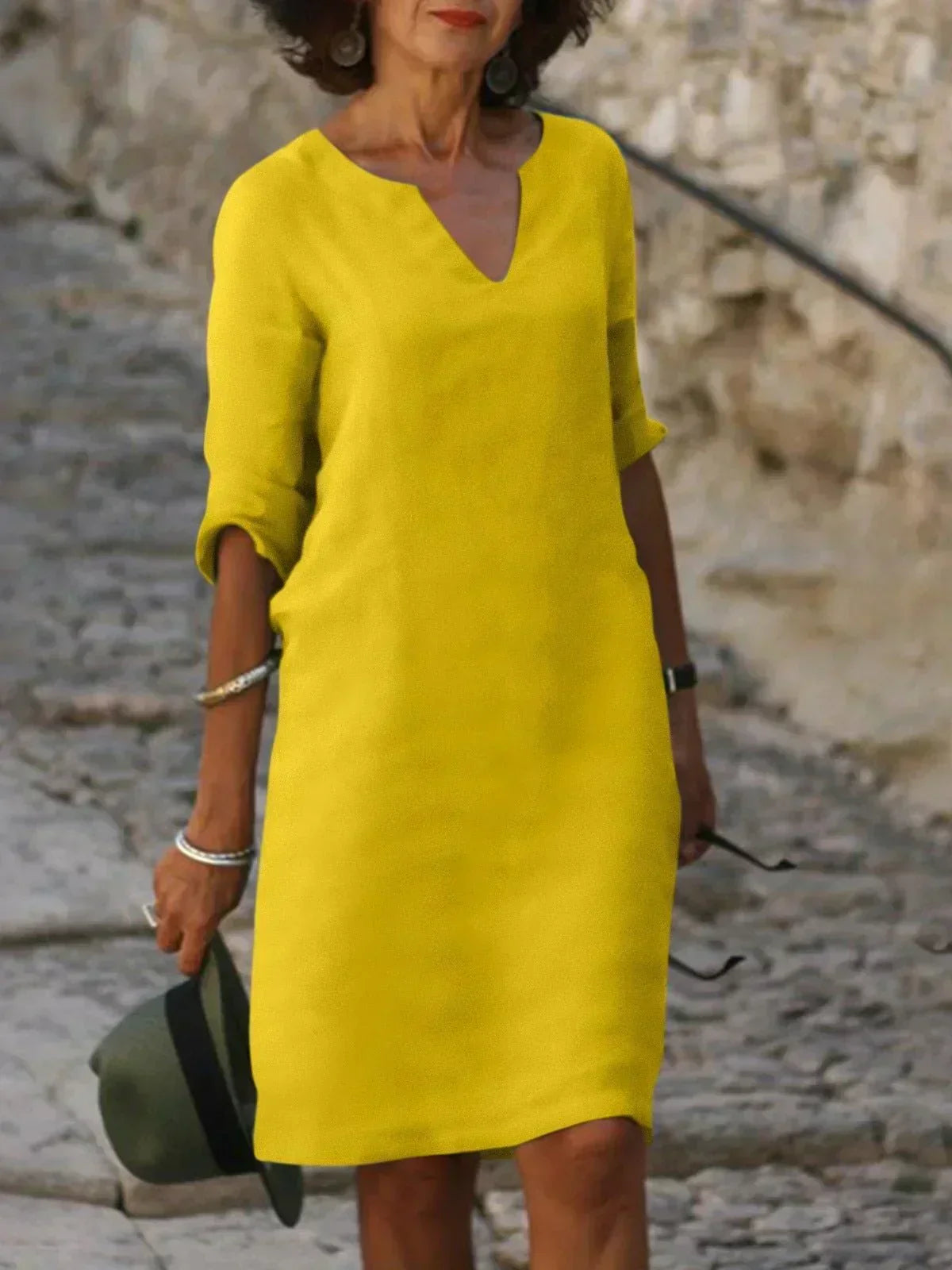 Elise | Elegant V-Neck Dress